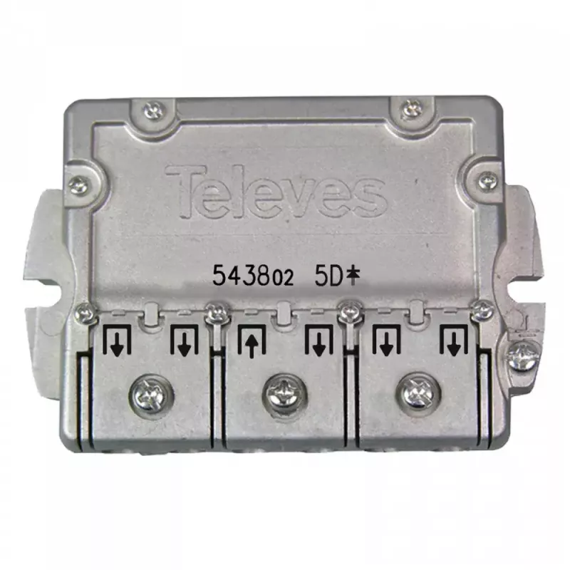 Kabeļu sadalītājs Televes 543802 Nerūsējošais tērauds