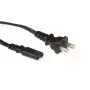 Strāvas kabelis ASV kontaktdakša ACT Powercord C7 melns 1,8 m