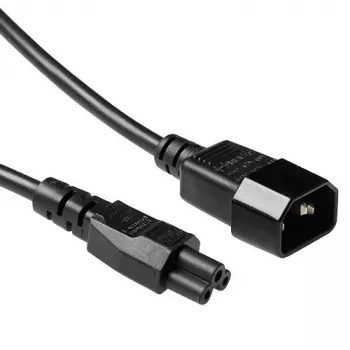 Strāvas vads C14 - C5 melns 0,5 m ACT Powercord AK5218