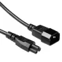 Strāvas vads C14 - C5 melns 0,5 m ACT Powercord AK5218