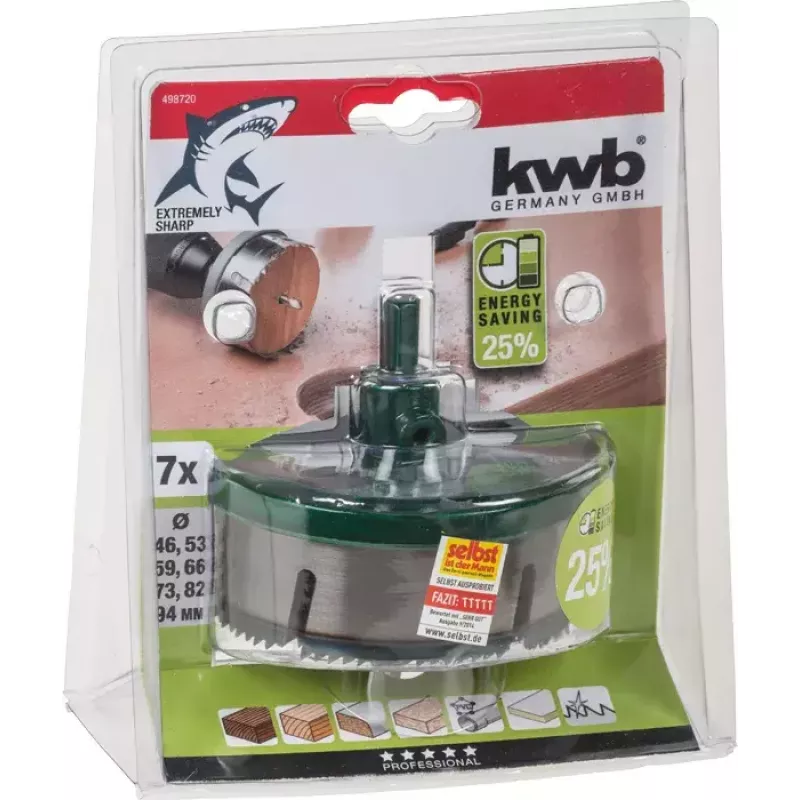 Caurumu zāģu komplekts KWB 498720 7 gab.
