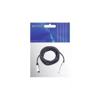 Audio kabelis Omnitronic 3022519D 10 m XLR 3-pin 6,35mm Melns