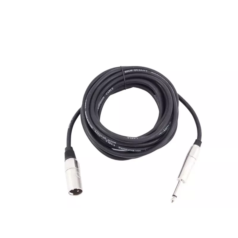 Audio kabelis Omnitronic 3022519D 10 m XLR 3-pin 6,35mm Melns