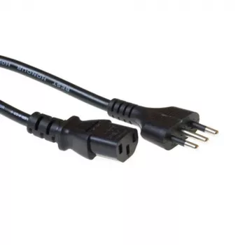 Strāvas kabelis ACT Powercord itāļu kontaktdakša - C13 melns 1,8 m