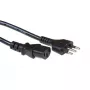 Strāvas kabelis ACT Powercord itāļu kontaktdakša - C13 melns 1,8 m