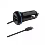 Mobilo ierīču lādētājs 2GO 797170 Universal Melns Cigar Lighter Auto 12/24V USB 1.4m
