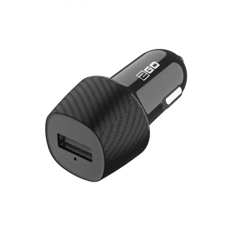 Mobilās ierīces lādētājs 2GO 797258 universāls melns cigāru šķiltavu auto 12/24V