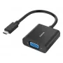 Hama 00300088 video kabeļa adapteris USB Type-C VGA (D-Sub) Melns