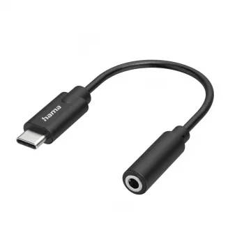 Hama 00300094 audio kabelis 3,5 mm USB Type-C melns