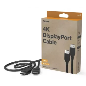 DisplayPort kabelis HAMA Classic Line DP 1.2 Ultra-HD 4K 1,50 m