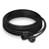 ACT Powercord pagarinātājs CEE 7/7 vīrietis (leņķveida) - CEE 7/7 sieviete melns 10 m
