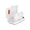 DeLOCK optiskās šķiedras sadales kārba 6 portu IP65 ūdensnecaurlaidīga balta