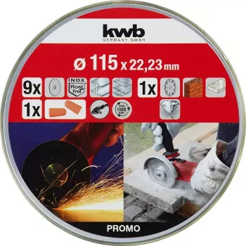 Griešanas diski kwb Thin+Diamond Cutting Discs Plakans centrs priekš Ķieģeļiem Marmora Metāla Tērauda Akmeņa