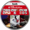Griešanas disku komplekts KWB 712041 Starter Set 10 gab. ar plakanu centru ķieģeļiem, marmoram, tēraudam