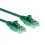 ACT zaļa 0,15 m LSZH U/UTP CAT6 datacentra plānā ielāpu vads ar aizsargātiem RJ45 savienotājiem