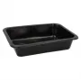 Vienreizējās lietošanas pārtikas uzglabāšanas trauks Papstar 96552 Polipropilēns Melns 227x178x45mm