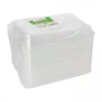 Papstar 96555 vienreizējās lietošanas pārtikas uzglabāšanas trauks Caurspīdīgs PET 234x187x20mm