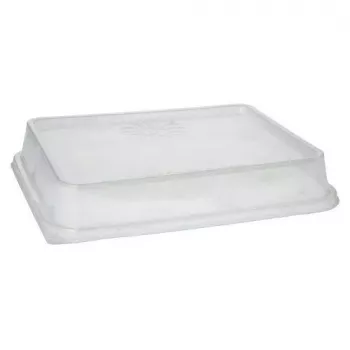 Papstar 96555 vienreizējās lietošanas pārtikas uzglabāšanas trauks Caurspīdīgs PET 234x187x20mm