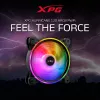 XPG HURRICANE 120 ARGB PWM Melns, Ventilators, 12 cm, 600 RPM, 2000 RPM, Melns