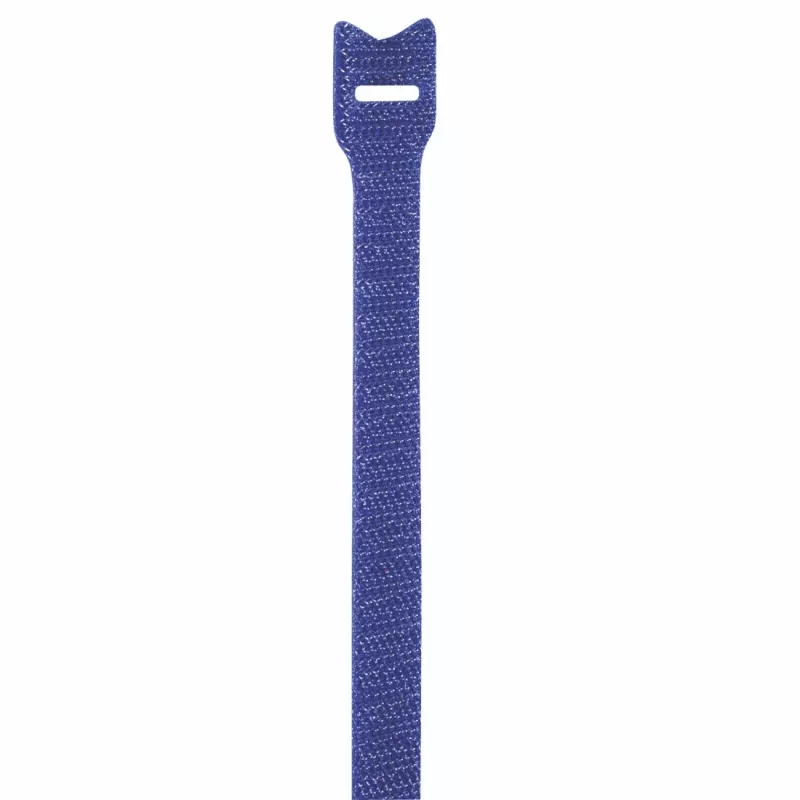 Hama 00221005 kabeļu saite Āķa un cilpas kabeļu saite Neilons Melna, Zila 12 gab.
