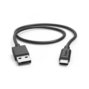 Hama 00201705 USB kabelis USB 2.0 0,5 m USB A USB C Melns
