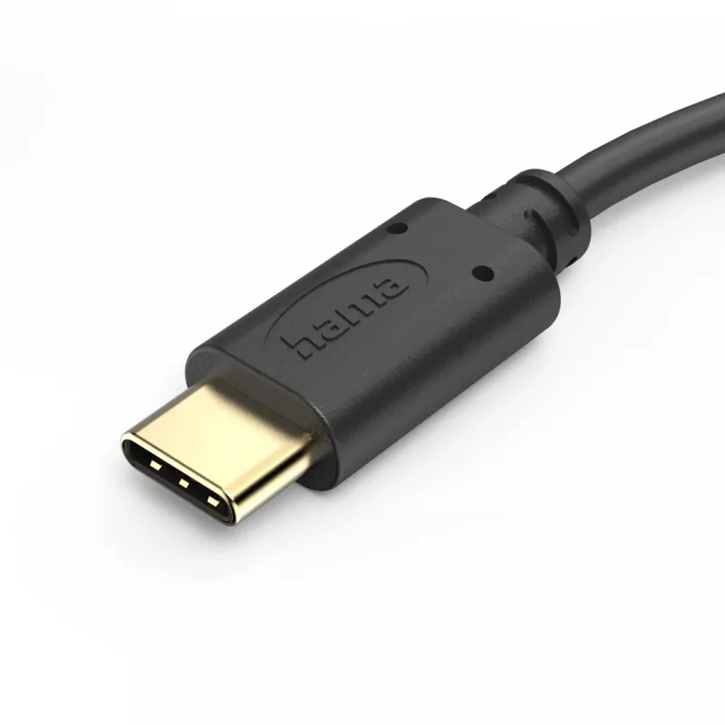 Hama 00201706 USB kabelis USB 2.0 0,5 m USB C melns