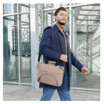 Hama Premium Lightweight 35,8 cm (14,1 collas) virspuses iekraušanas soma bēšā krāsā