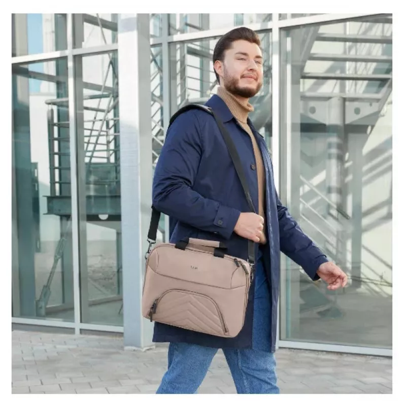 Hama Premium Lightweight 35,8 cm (14,1 collas) virspuses iekraušanas soma bēšā krāsā