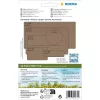 HERMA 2074 pašlīmējošā etiķete Noapaļots taisnstūris Pastāvīga Brūna 52x82 mm 96 gab.