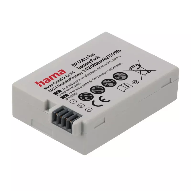 Hama DP 554 litija jonu akumulators 1020 mAh kamerai