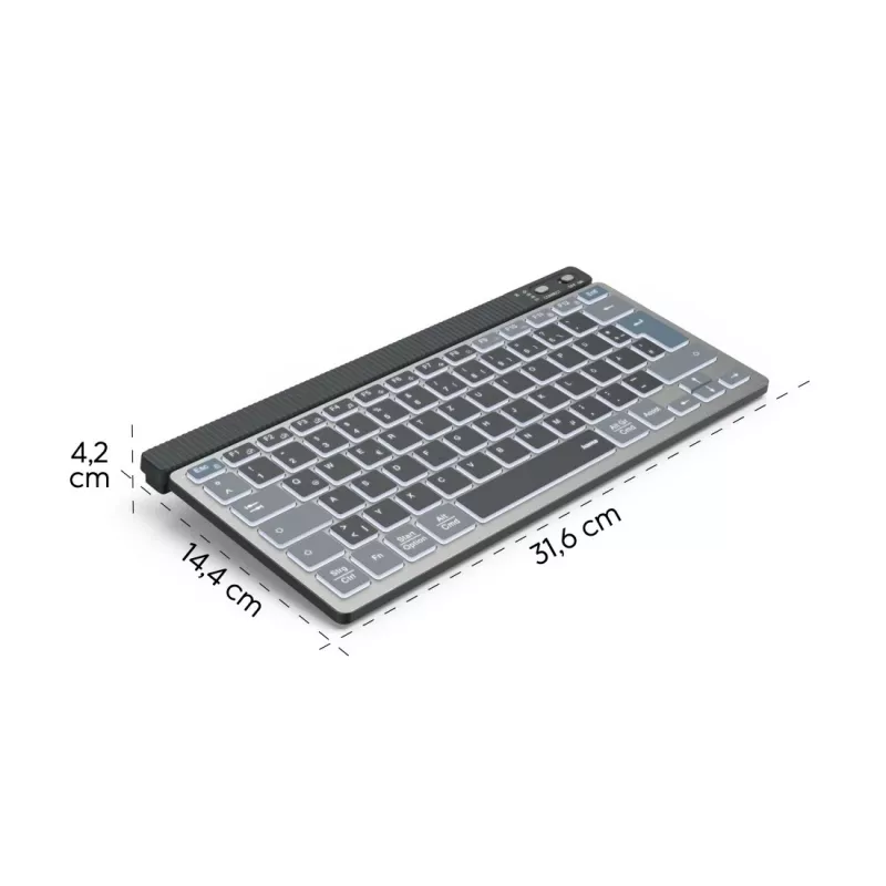 Hama WK-700 tastatūra mājām/birojam Bluetooth QWERTZ vācu antracīta, melna, zila