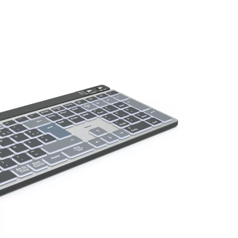 Hama WK-750 tastatūra mājai/birojam Bluetooth QWERTZ vācu Antracīta, melna, zila