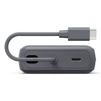 Hama “Travel” ārējais akumulators ar kabeli, 10000mAh, 2 izejas: 2x USB-C, antracīts