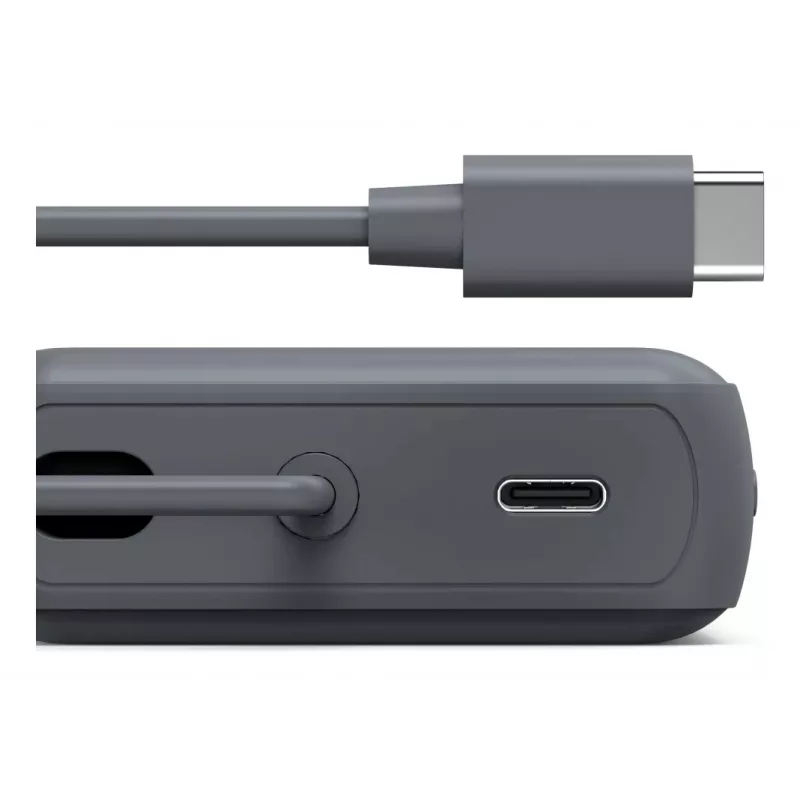 Hama “Travel” ārējais akumulators ar kabeli, 10000mAh, 2 izejas: 2x USB-C, antracīts