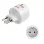 Hama 00223484 strāvas spraudņa adapteris Tips J Tips C (Eurokontaktdakša) Balts