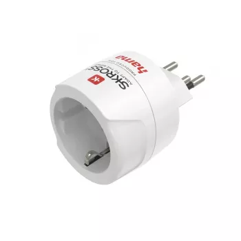 Hama 00223484 strāvas spraudņa adapteris Tips J Tips C (Eurokontaktdakša) Balts