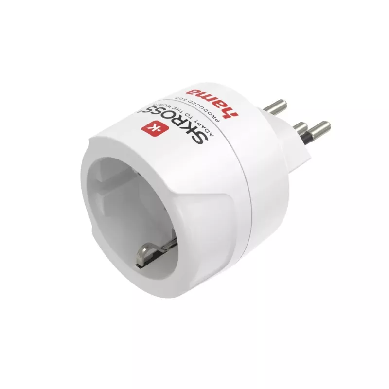 Hama 00223484 strāvas spraudņa adapteris Tips J Tips C (Eurokontaktdakša) Balts