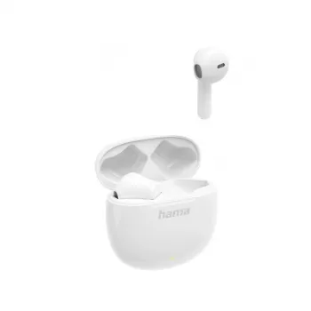 Hama Action One austiņas True Wireless Stereo (TWS) ievietojamās Zvani/Mūzika Bluetooth Balts