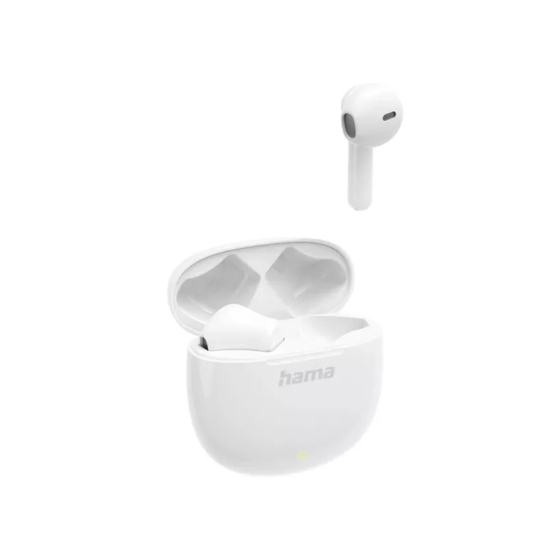 Hama Action One austiņas True Wireless Stereo (TWS) ievietojamās Zvani/Mūzika Bluetooth Balts