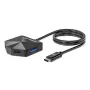 Manhattan USB-C un USB-A kombinētais doks/rumbis, porti (4): USB-A (x2) un USB-C (x2), 5 Gb/s (USB 3.2 Gen1 jeb USB 3.0), leņķveida forma ērtai piekļuvei portiem, barošana caur USB (ārējais barošanas avots nav nepieciešams)