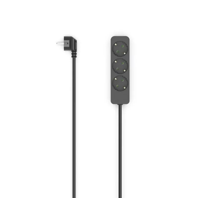 Hama 00223012 strāvas pagarinātājs 1.4 m 3 maiņstrāvas kontaktligzdas(-u) Iekštelpām Melns