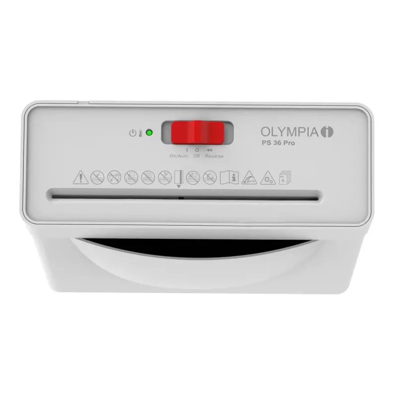 Papīra smalcinātājs Olympia PS 36 Pro — slokšņu smalcināšana, 8 L grozs, 72…