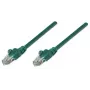 Intellinet tīkla komutācijas kabelis, Cat5e, 7,5m, zaļš, CCA, U/UTP, PVC, RJ45, apzeltīti kontakti, bez aizķeršanās, ar uzmavu, mūža garantija