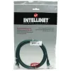 Intellinet tīkla komutācijas kabelis, Cat5e, 7,5m, zaļš, CCA, U/UTP, PVC, RJ45, apzeltīti kontakti, bez aizķeršanās, ar uzmavu, mūža garantija