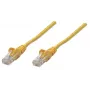Intellinet tīkla savienojuma kabelis, Cat5e, 7,5 m, dzeltens, CCA, U/UTP, PVC, RJ45, apzeltīti kontakti, bez aizķeršanās, ar aizsarguzmavu, mūža garantija