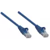 Intellinet tīkla komutācijas kabelis, Cat6, 3 m, zils, CCA, U/UTP, PVC, RJ45, zeltīti kontakti, bez aizķeršanās, ar aizsargapvalku, mūža garantija