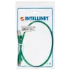Intellinet tīkla komutācijas kabelis, Cat5e, 3 m, zaļš, CCA, SF/UTP, PVC, RJ45, zeltīti kontakti, bez aizķeršanās, ar aizsarguzmavu, mūža garantija