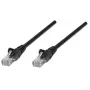 Intellinet tīkla pieslēguma vads, Cat5e, 5 m, melns, CCA, U/UTP, PVC, RJ45, zeltīti kontakti, bez aizķeršanās, ar aizsarguzmavu, mūža garantija