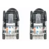Intellinet tīkla savienojuma vads, Cat6, 2 m, melns, CCA, U/UTP, PVC, RJ45, zeltīti kontakti, bez aizķeršanās, ar aizsarguzmavu, mūža garantija