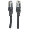 Intellinet tīkla savienojuma vads, Cat6, 2 m, melns, CCA, U/UTP, PVC, RJ45, zeltīti kontakti, bez aizķeršanās, ar aizsarguzmavu, mūža garantija